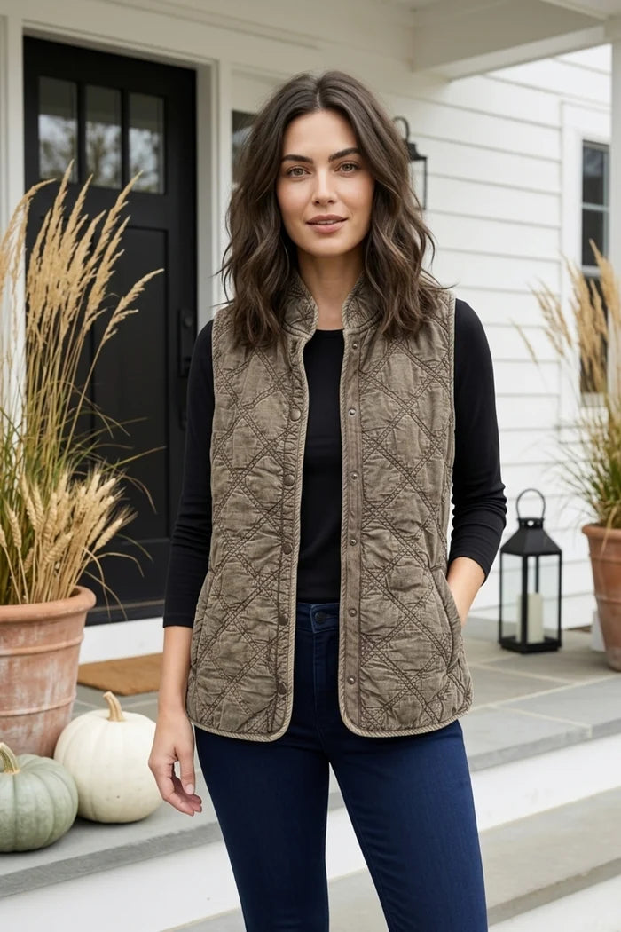 Quilted Windjammer Vest