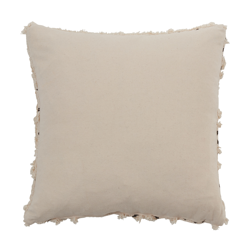 Tufted Block Print Pillow