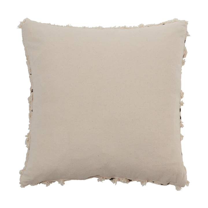 Tufted Block Print Pillow