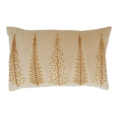 Beaded Tree Pillow