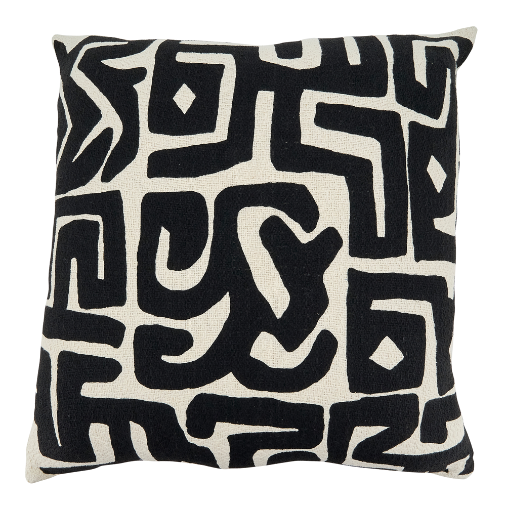 Black Kuba Pillow