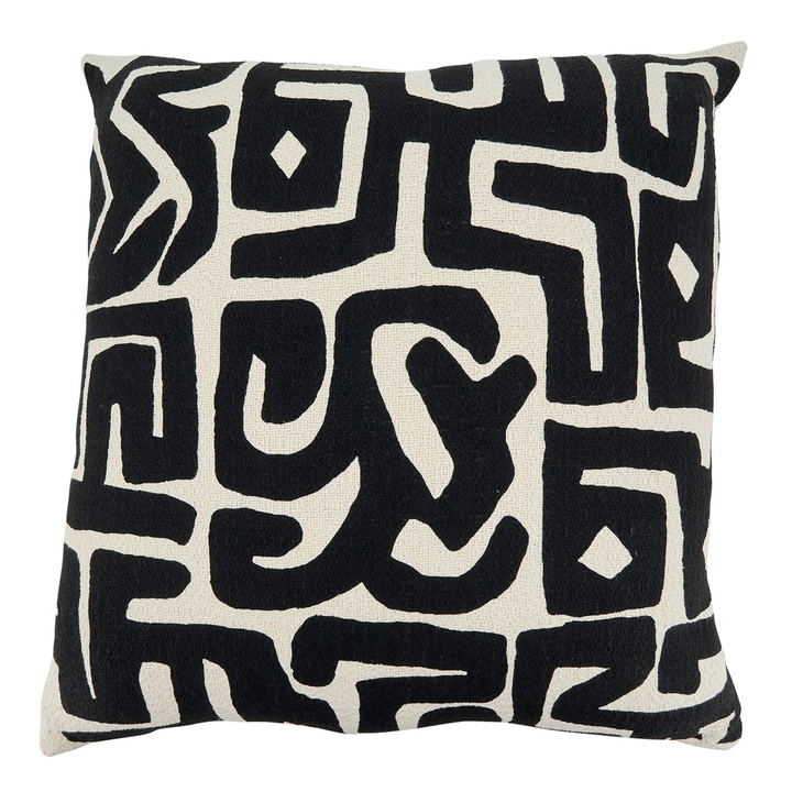 Black Kuba Pillow