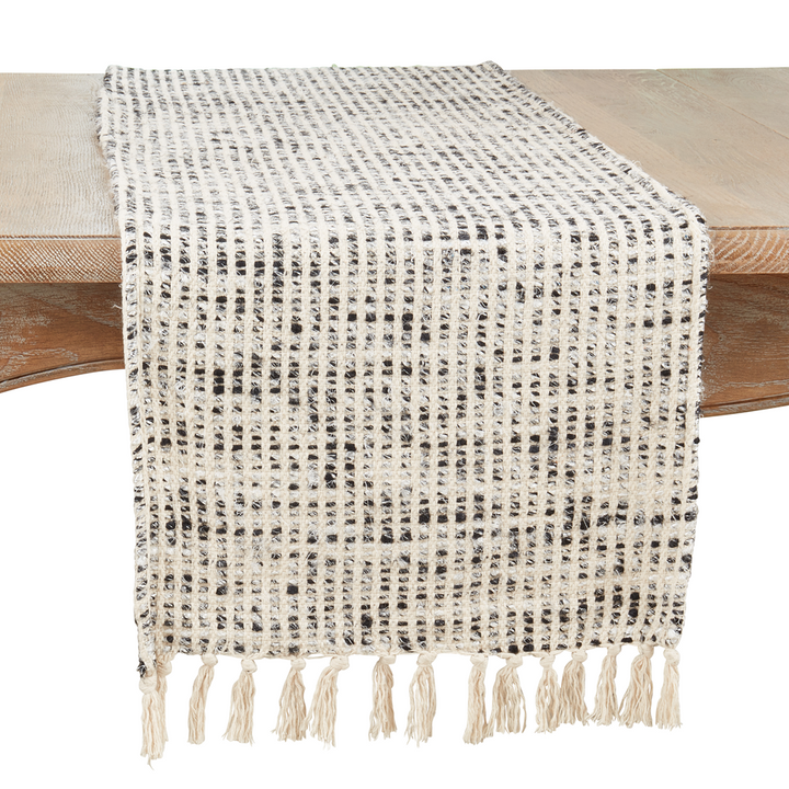 Natural Woven Textured Table Runner