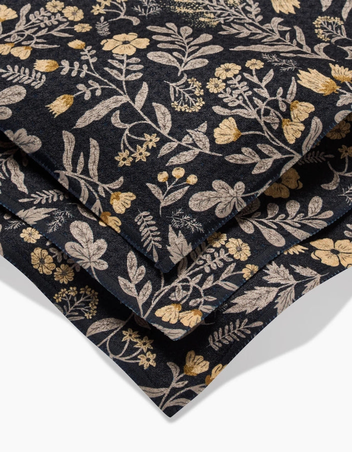 Geometry Woodland Wildflowers Dishcloth Set