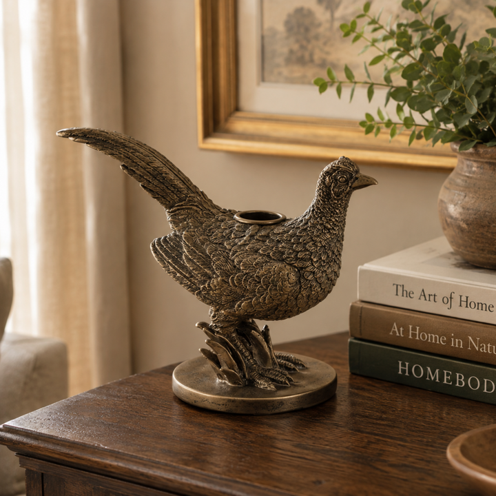 Pheasant Candle Holder