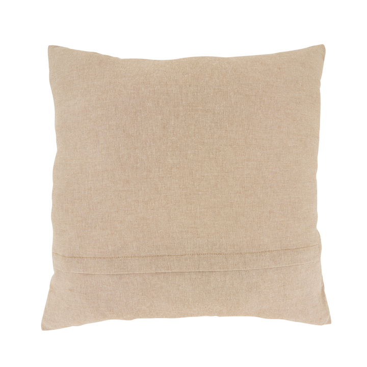 Embroidered Fall Leaves Boarder Pillow