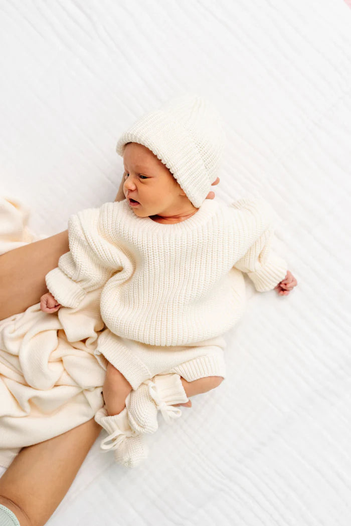 Ivory Knit Chunky Sweater