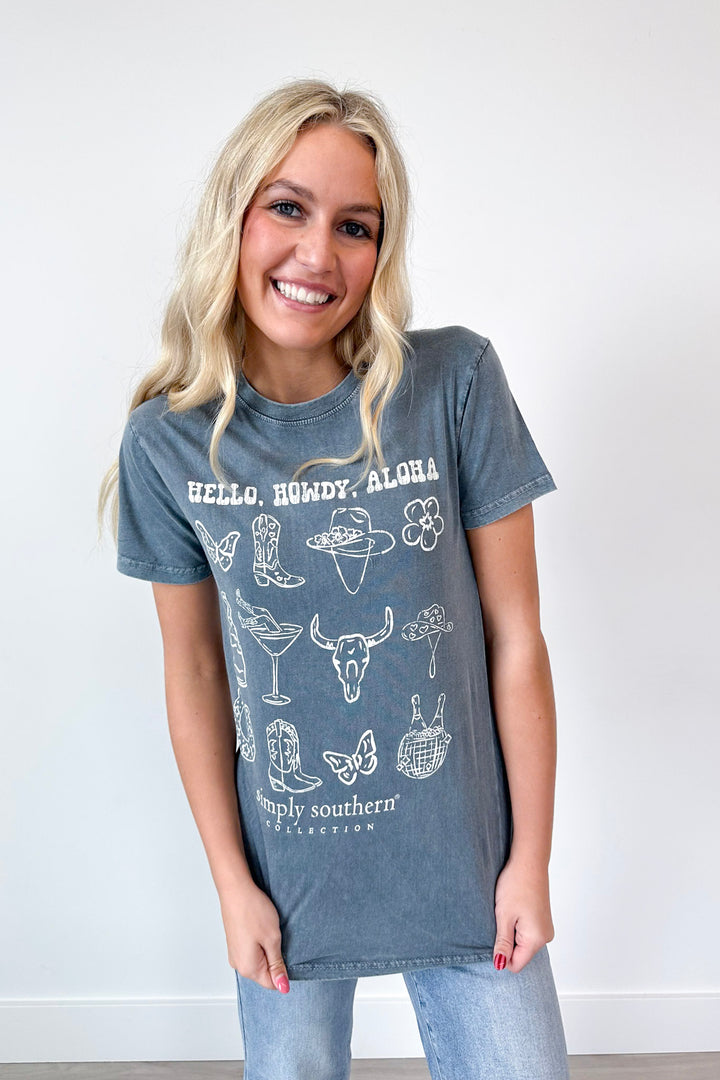 Hello Howdy Aloha Tee