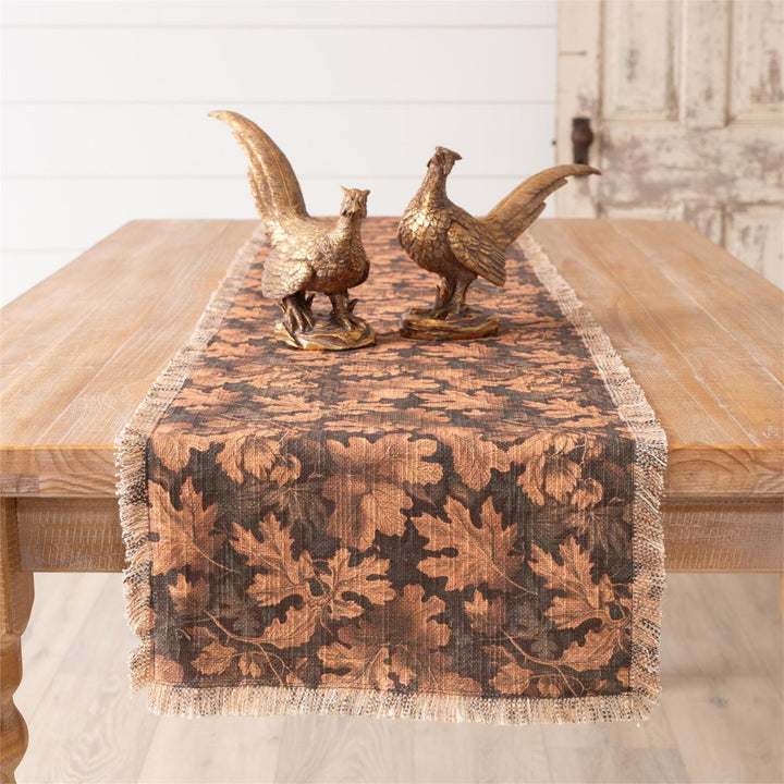 Fall Leaves At Dusk Reversible Table Runner