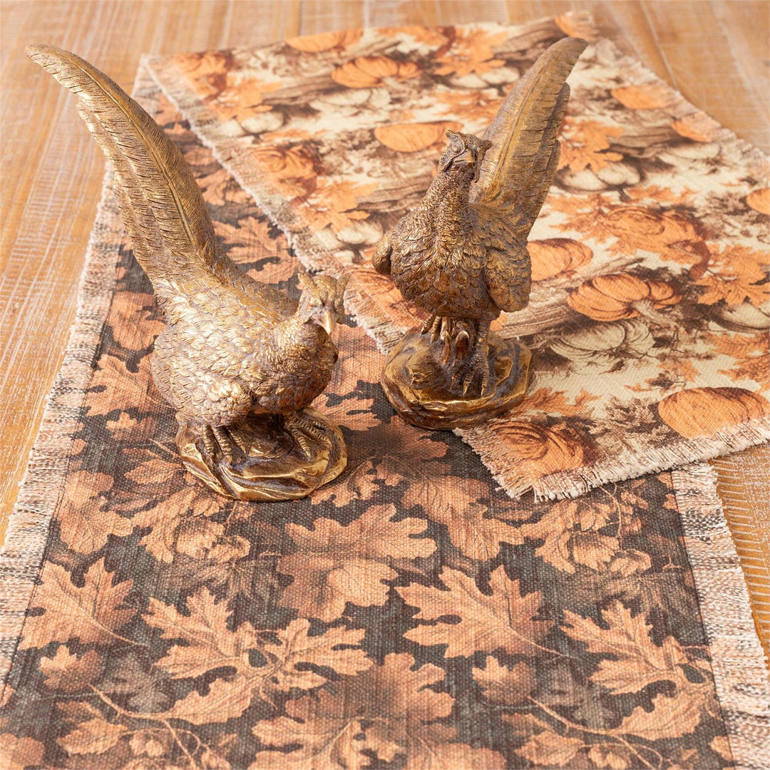 Fall Leaves At Dusk Reversible Table Runner