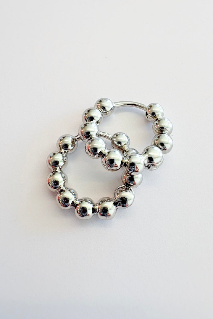 Ball Hoop Earrings