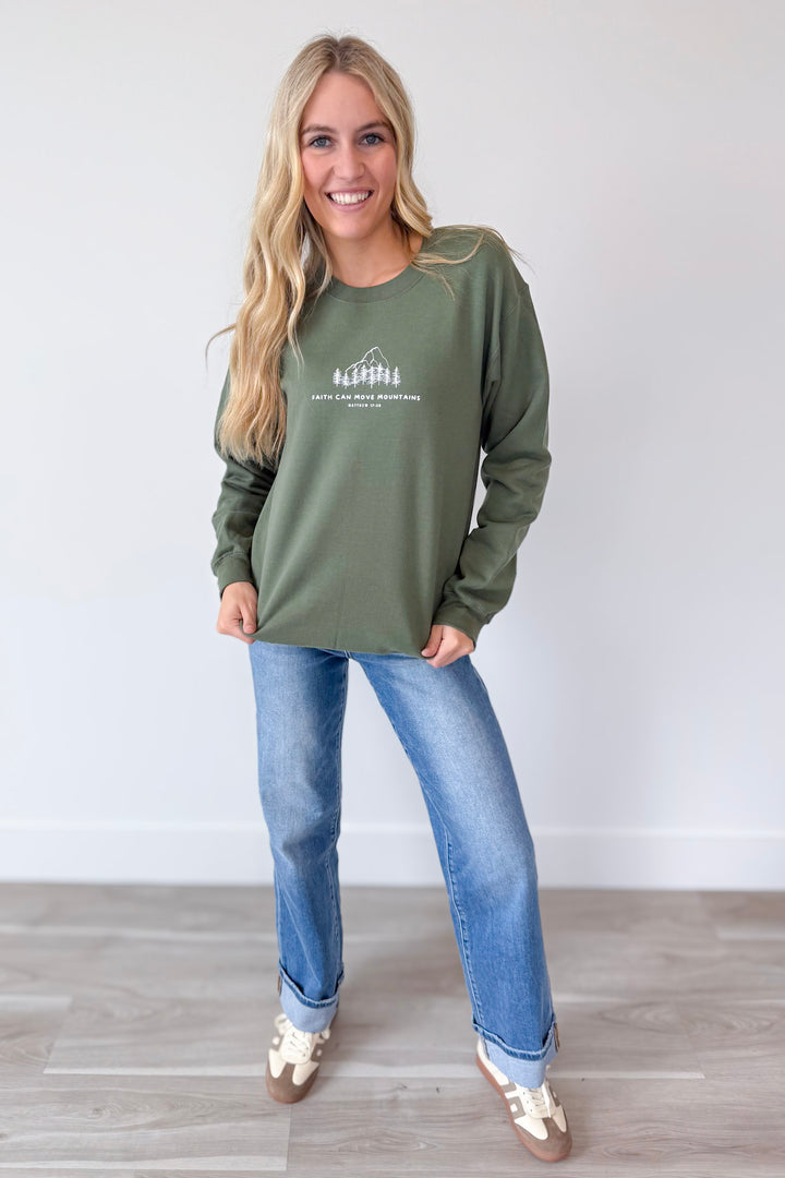 Faith Can Move Mountains Sweatshirt