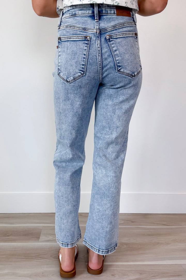 Judy Blue Rose Garden Denim Curvy
