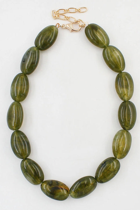 Marble Bead Necklace