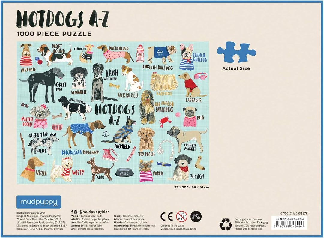 Hot Dogs A-Z Puzzle