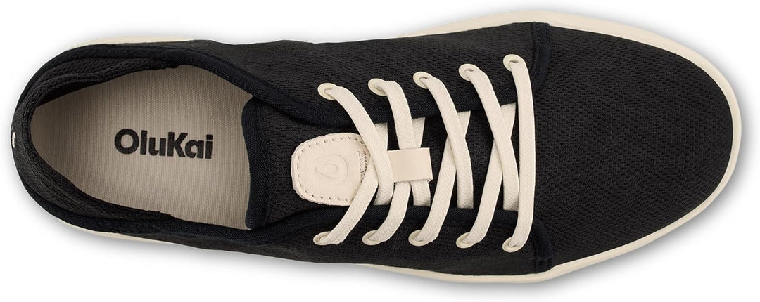 Olukai Pehuea Li Black/White Sand Women's Sneaker