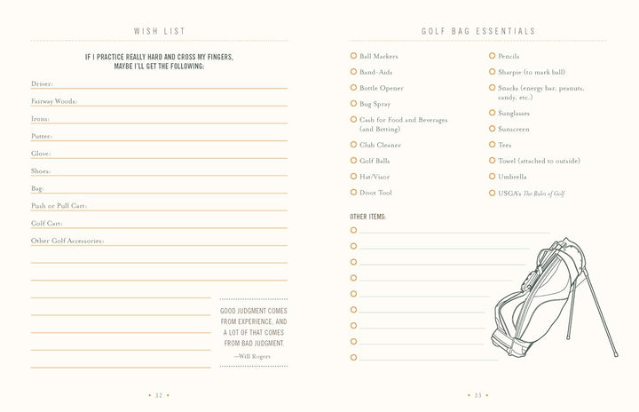 Ultimate Golf Journal
