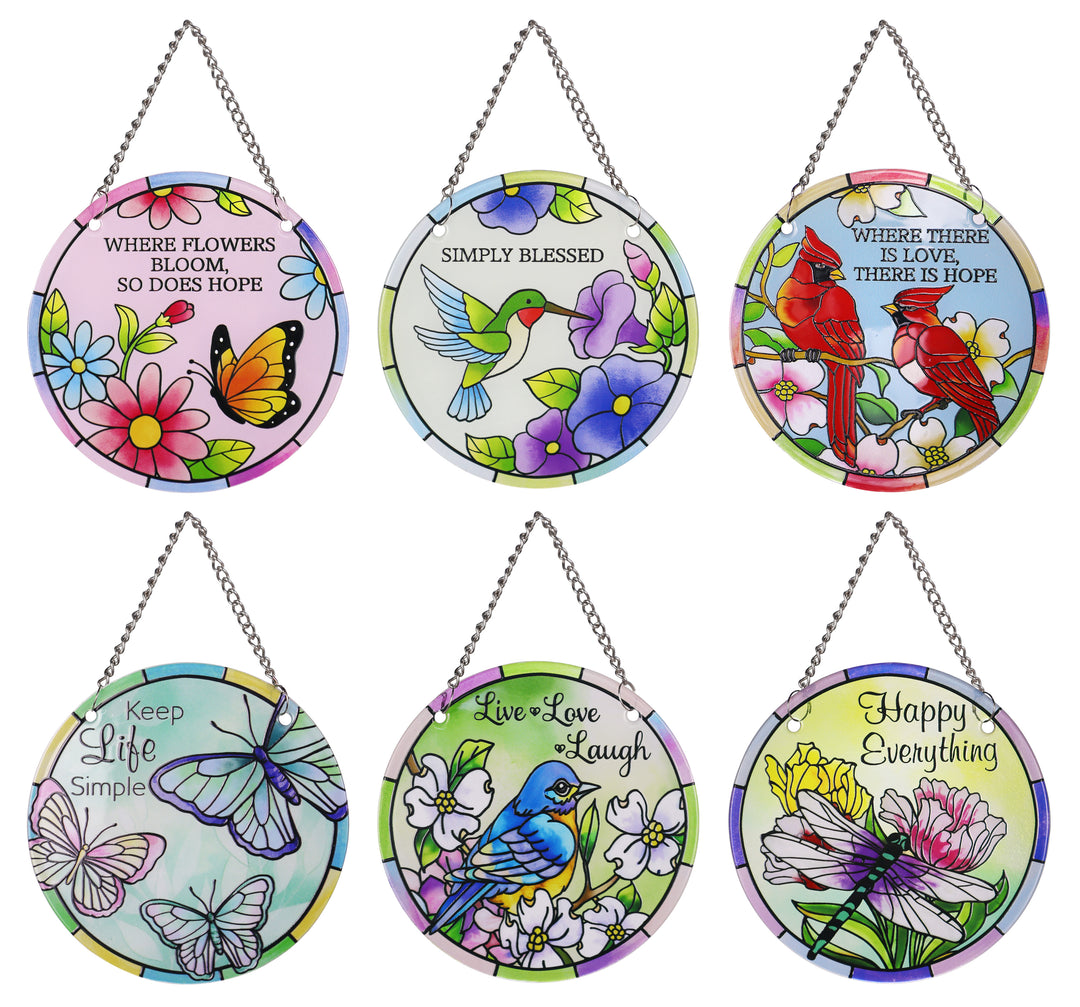 Spring Stained Glass Suncatcher