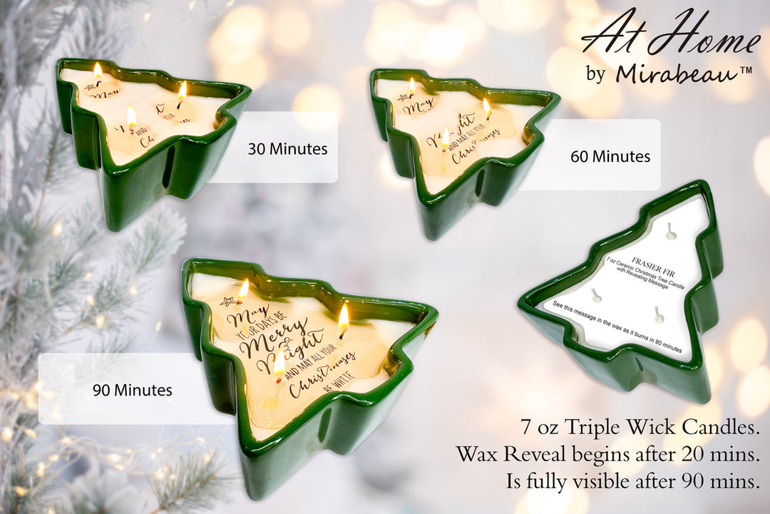 Christmas Tree Message Reveal Candle