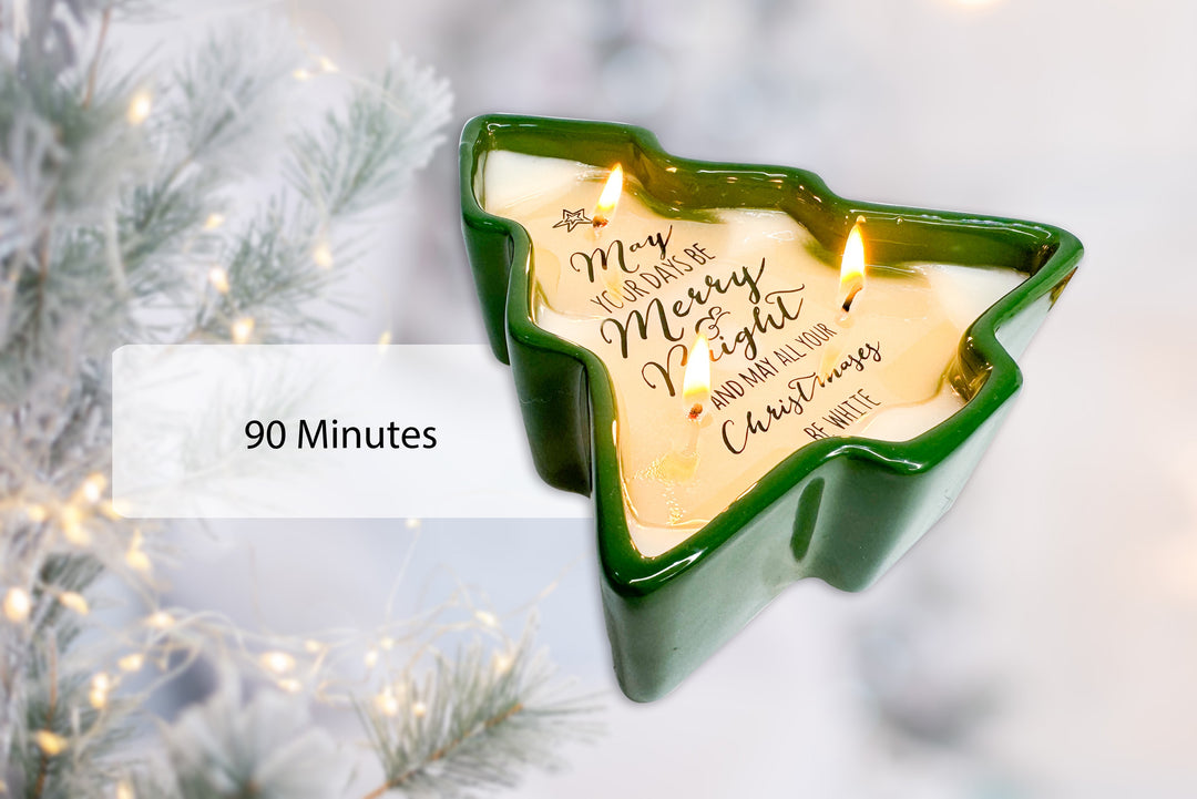 Christmas Tree Message Reveal Candle