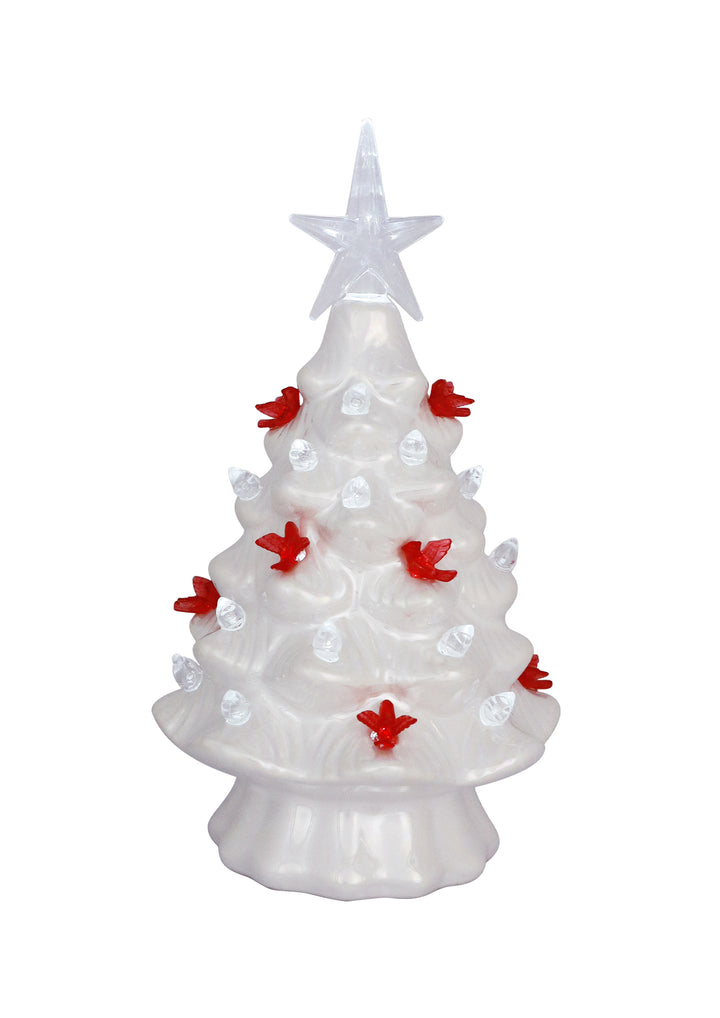 LED Cardinal Ceramic Tree