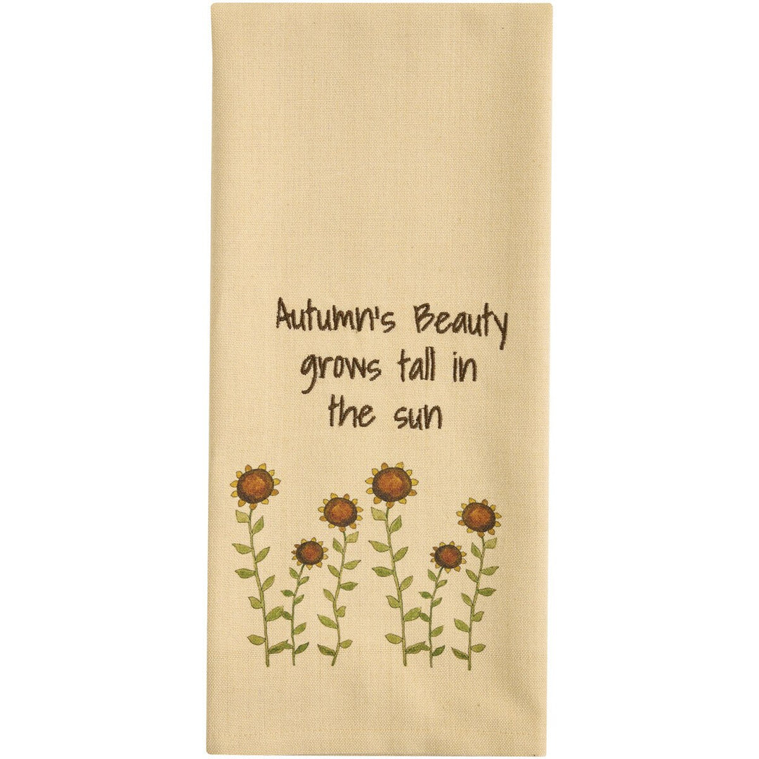Happy Sunflower Fields Dishtowel
