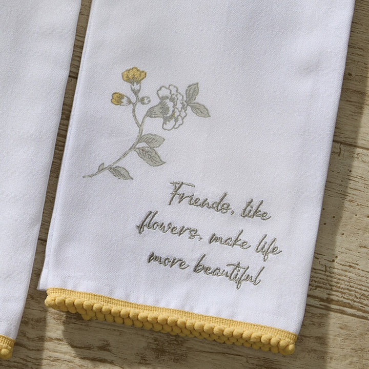 Friends Like Flowers Dishtowel