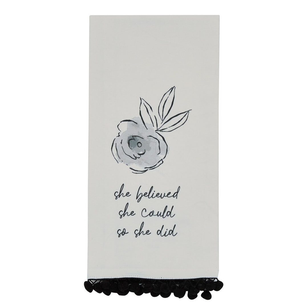 She Believed She Could Dishtowel