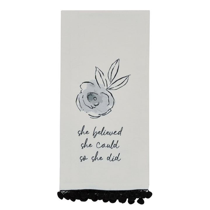 She Believed She Could Dishtowel