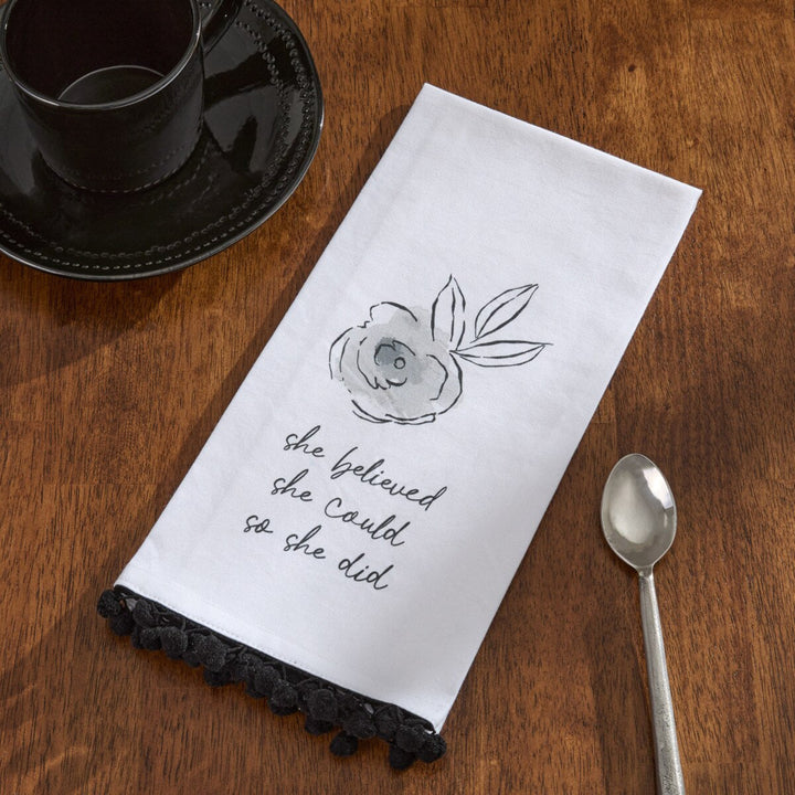 She Believed She Could Dishtowel