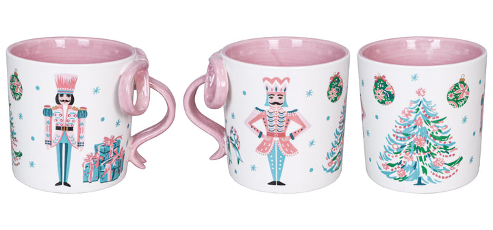 Sugarplum Nutcracker Bow Handled Mug