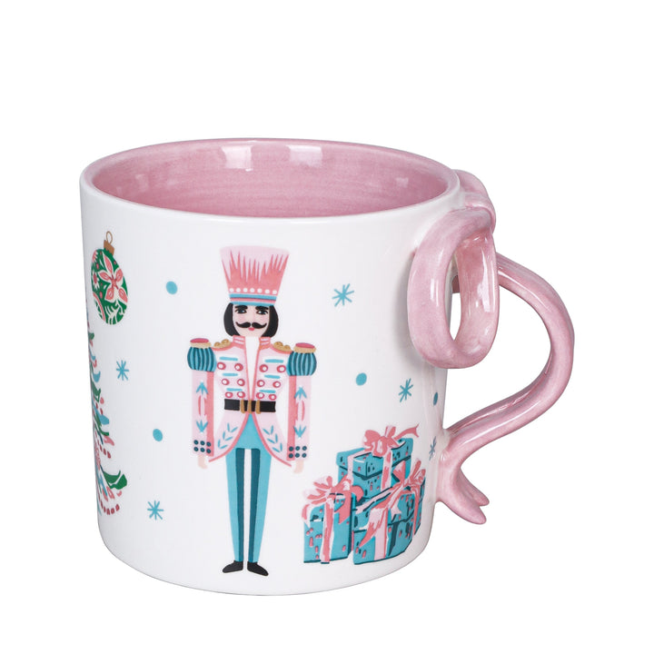 Sugarplum Nutcracker Bow Handled Mug