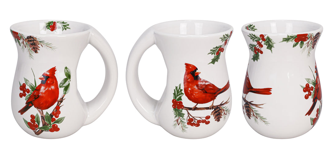 Cardinal & Holly Cozy Mug