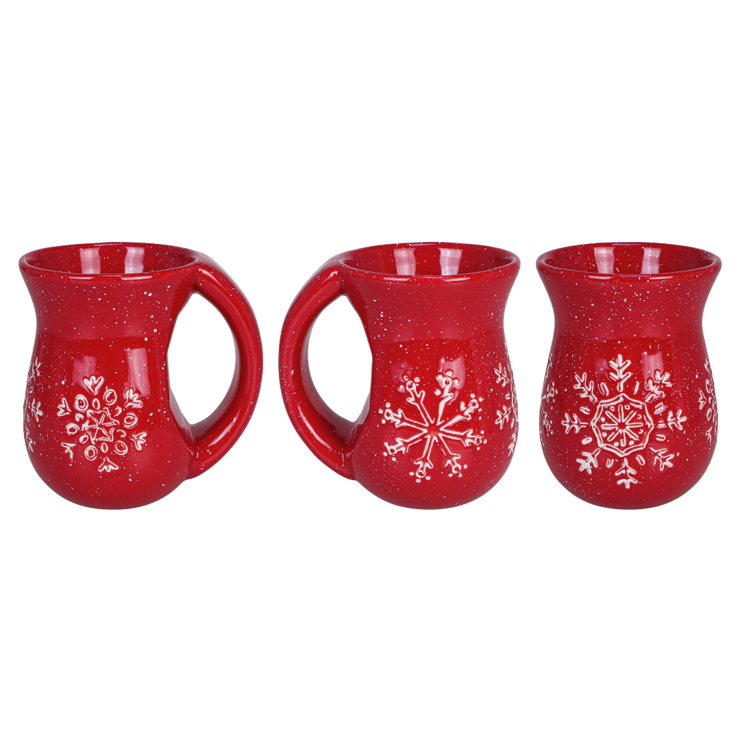 Cranberry Snowflake Cozy Mug