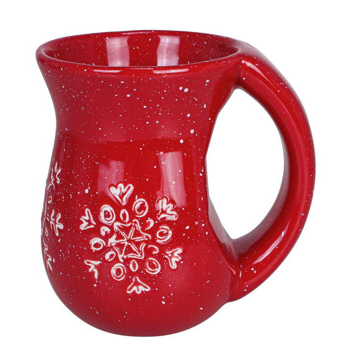 Cranberry Snowflake Cozy Mug