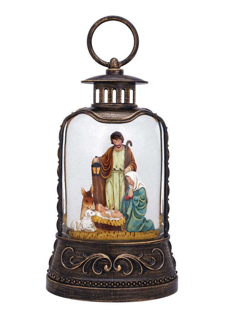 Heavenly Manger Glitter Lantern