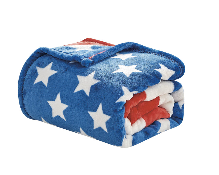 Old Glory Velvety Fleece Blanket