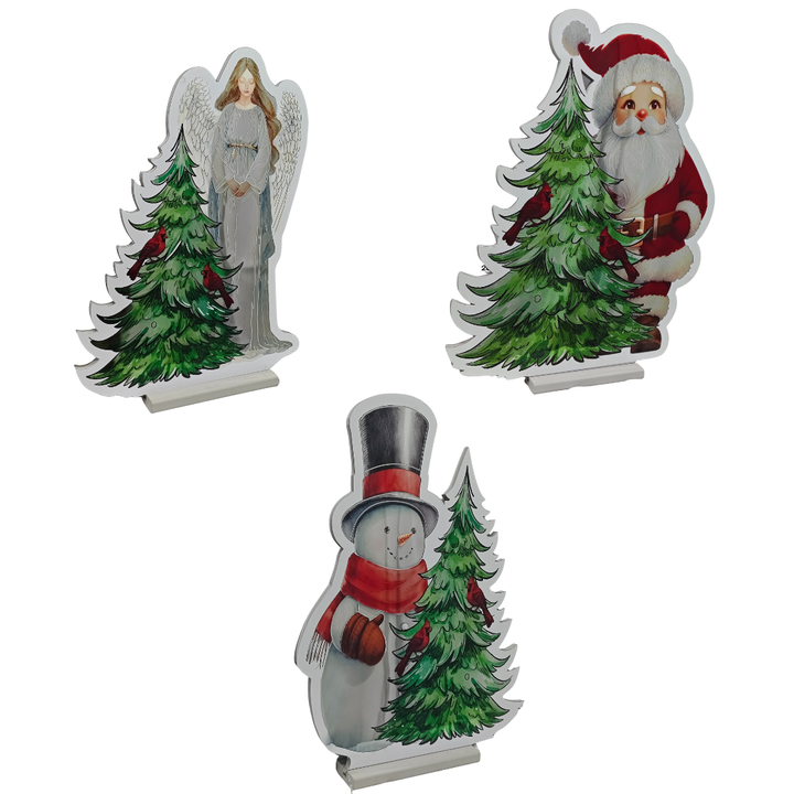 Jolly Cardinal Christmas Mini Infinity Mirror