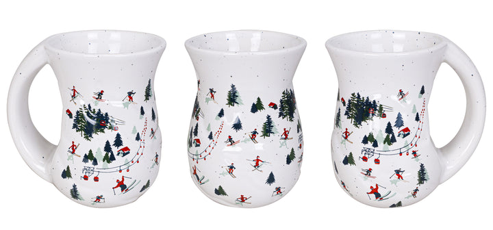 Holiday Skiers Cozy Mug