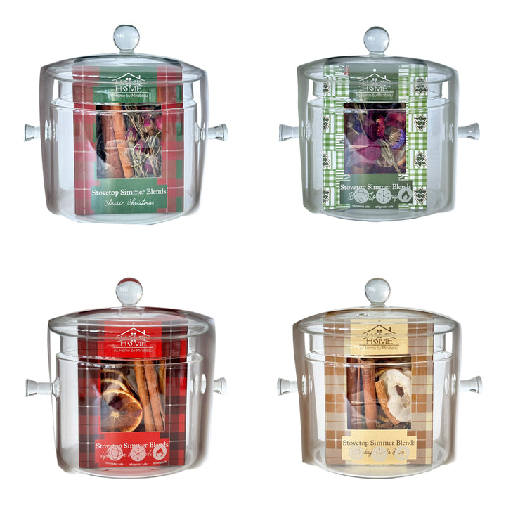 Holiday Glass Simmer Pot Gift Set
