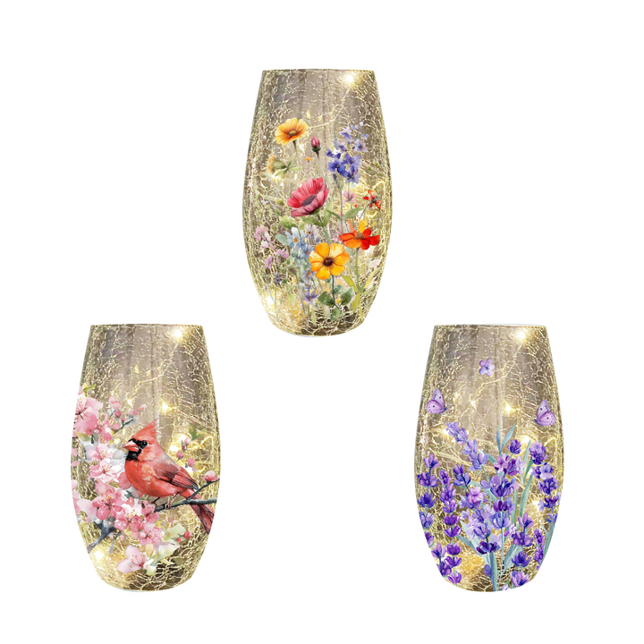 Small Fresh Gardens Lighted Vase