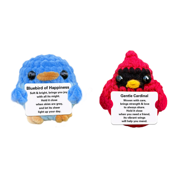 Emotional Support Crochet Bird