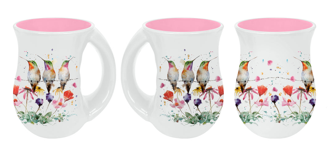 Hummingbirds on a Wire Cozy Mug