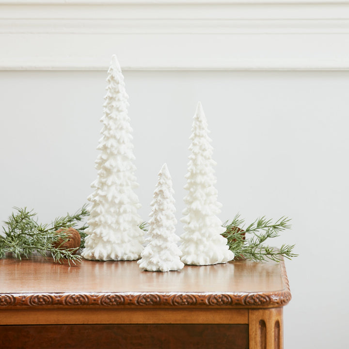 Night Time Blizzard Tree Figurine