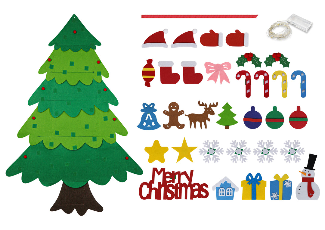 DIY Felt Christmas Tree Set