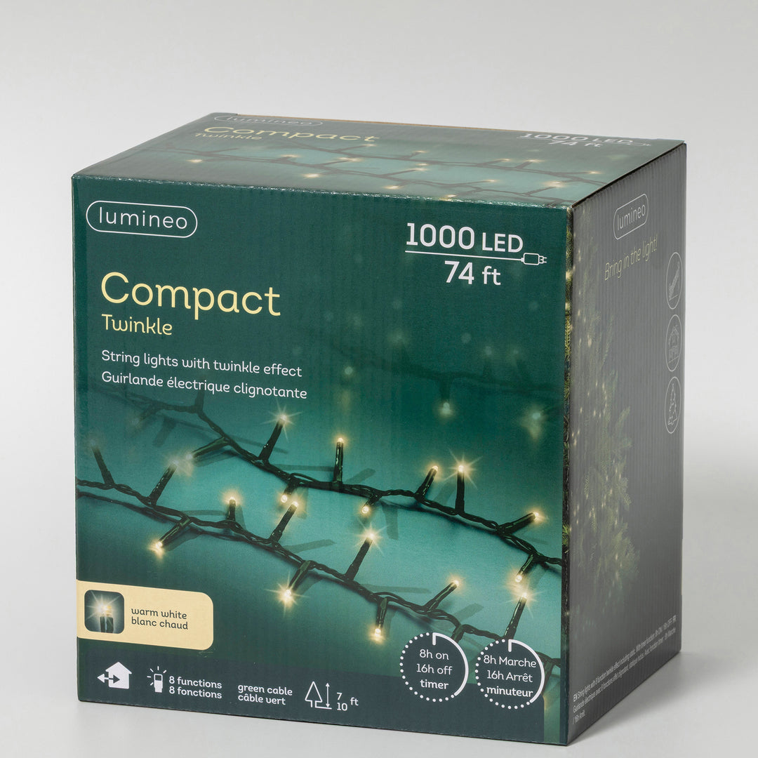 Lumineo Compact - Warm White Lights on Green Wire