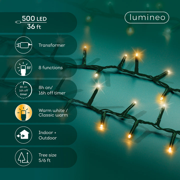 Lumineo Compact - Warm White/Classic Warm on Green Wire