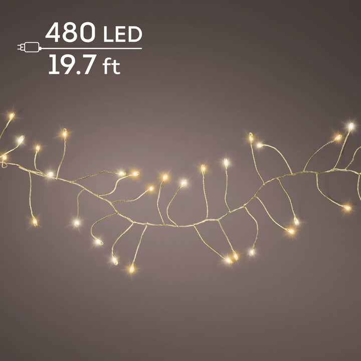 Lumineo Micro Compact - Warm White/Classic Warm Lights on Gold Wire