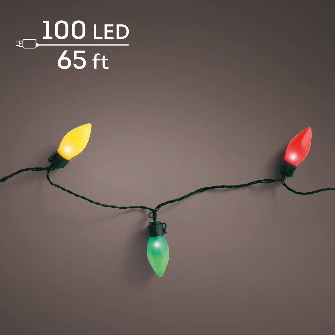 Lumineo XL Vintage Twinkle - Multi Lights on Green Wire