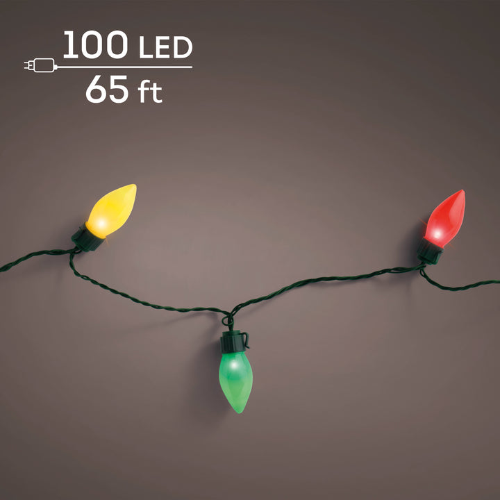 Lumineo XL Vintage Twinkle - Multi Lights on Green Wire